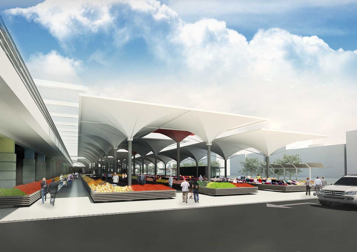 Modern Kapalı Pazar Alanı